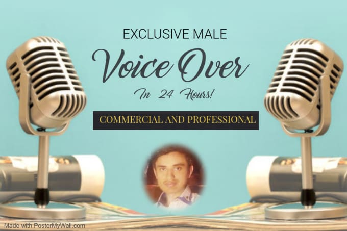 Gig Preview - Record a professional male voice over in 24 hours