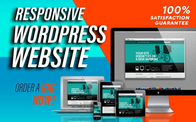 Gig Preview - Design a mobile friendly responsive wordpress website