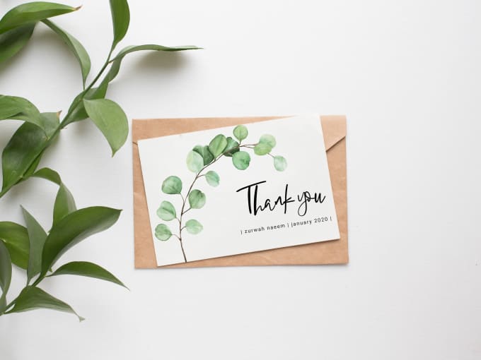 Gig Preview - Design professional amazon thank you card, product insert card