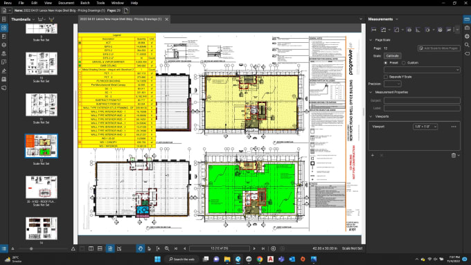 Gig Preview - Do material take off and cost estimation for contractors