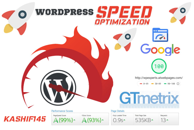 Gig Preview - Do wordpress speed optimization, fix slow speed wordpress website