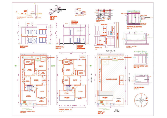 Gig Preview - Do drafting and create architectural redraw plans in autocad