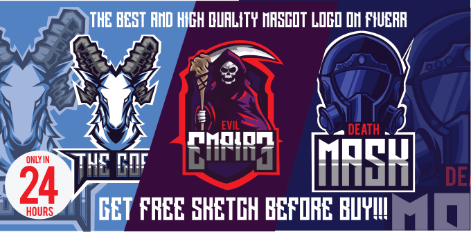 Gig Preview - Design awesome mascot logo for esport, twich, and youtube