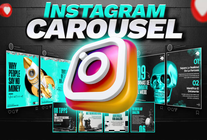 Gig Preview - Design attractive social media carousel posts for your instagram