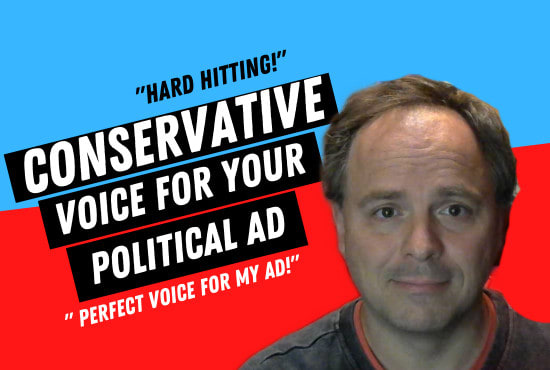 Gig Preview - Do an american male voice over for your political campaign