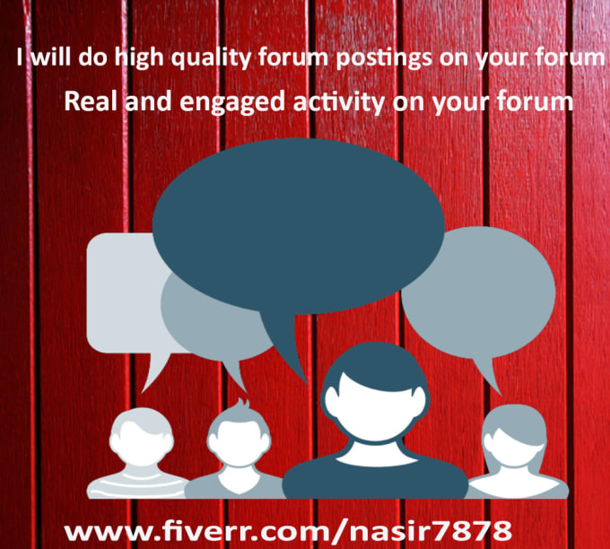 Gig Preview - Do high quality forum posts on your forum regular active