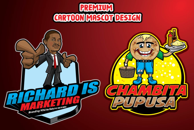 Gig Preview - Create cartoon sports mascot logo design