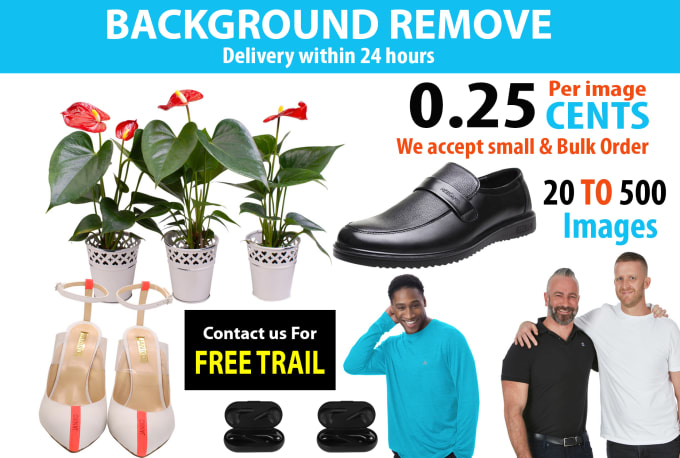 Gig Preview - Photoshop editing background removal 500 images in 24 hrs