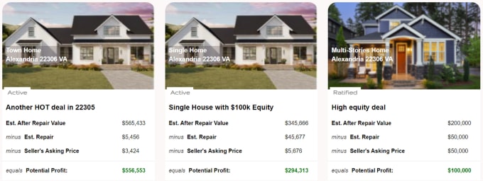 Gig Preview - Build website for real estate wholesalers