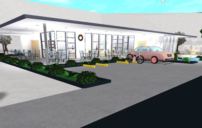 part 1 making the roads and parking lot roblox bloxburg youtube