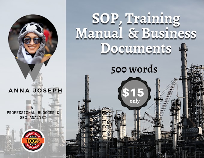 Gig Preview - Write training manuals, sops and business reports