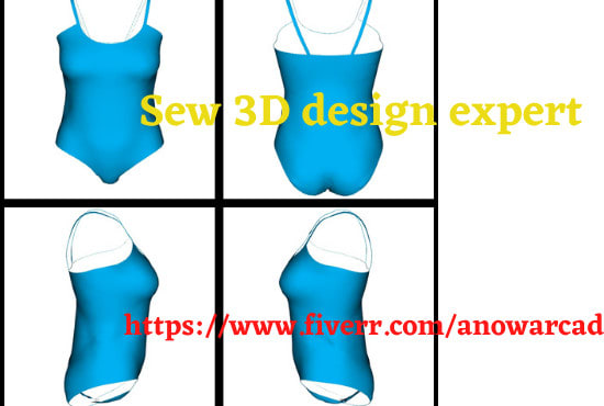 Gig Preview - Create awesome swimwear sewing pattern for your business in 24 hour