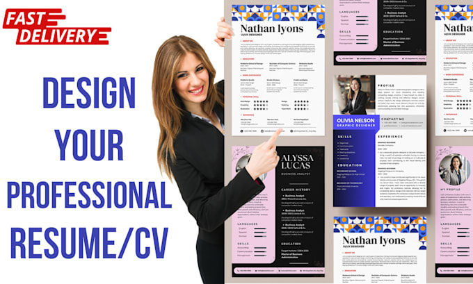 Gig Preview - Design professional CV resume