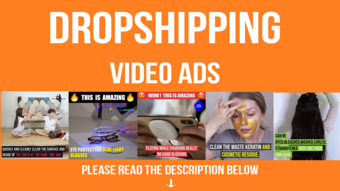 Gig Preview - Create viral tiktok or facebook video ads for dropshipping products