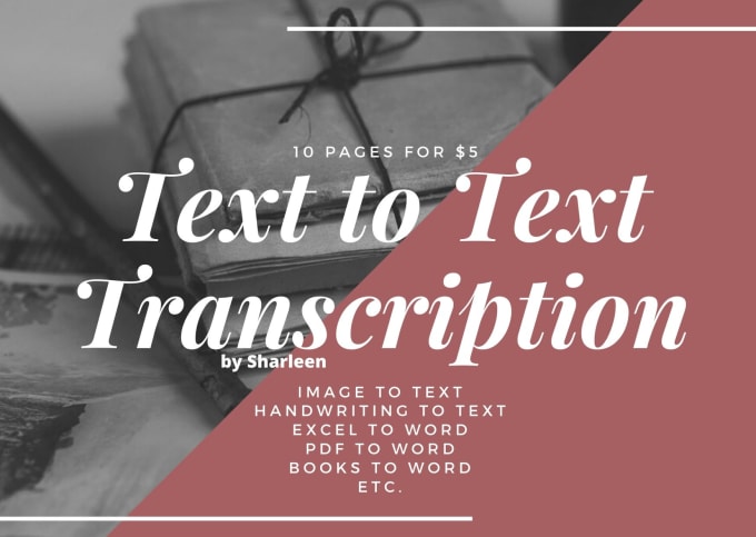 Gig Preview - Do quick text to text transcription and express typing jobs