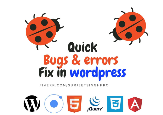 Gig Preview - Fix wordpress, CSS, HTML, jquery, and PHP errors