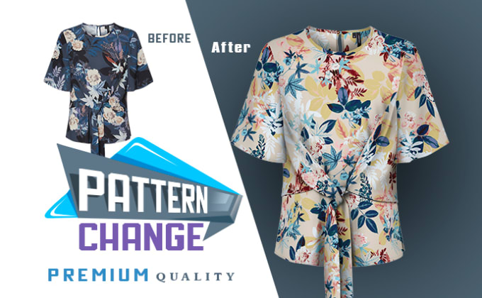 Gig Preview - Perfect pattern add and color change for your clothing editing realistically