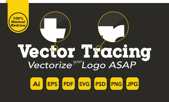 Gig Preview - Vector trace, redraw, recreate logo and images