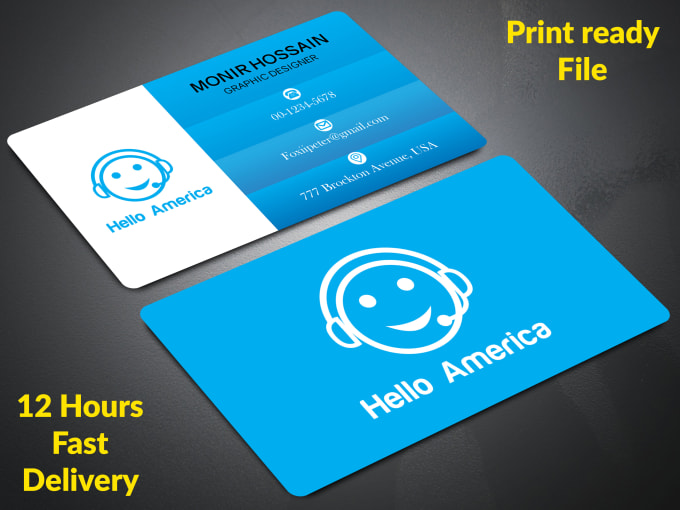 Gig Preview - Do outstanding business card design, logo design