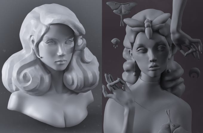 Gig Preview - Sculpt in zbrush for 3d printing