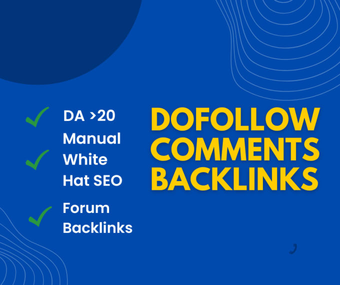 Gig Preview - Do seo dofollow comments backlinks