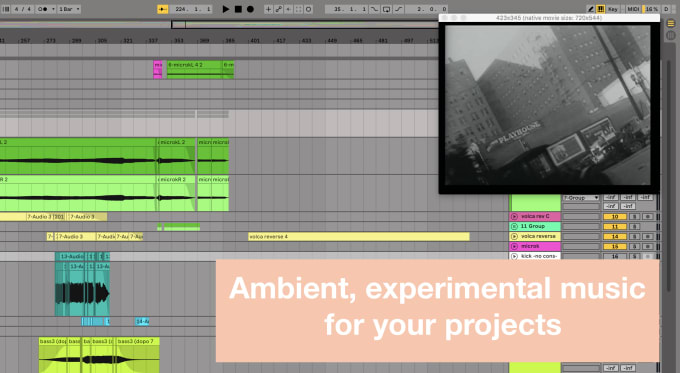 Gig Preview - Compose electronic, drone, experimental music for your project