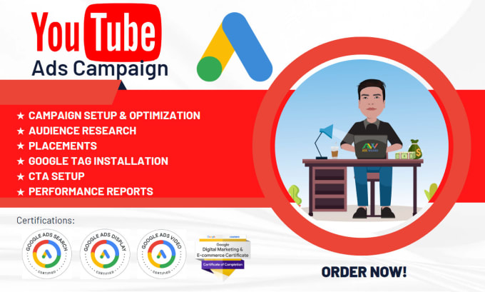 Gig Preview - Create, optimize and manage your youtube ads