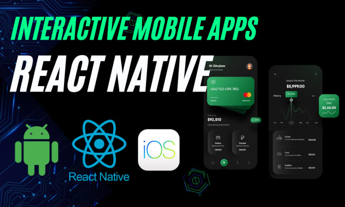 Gig Preview - Develop android and ios apps using react native