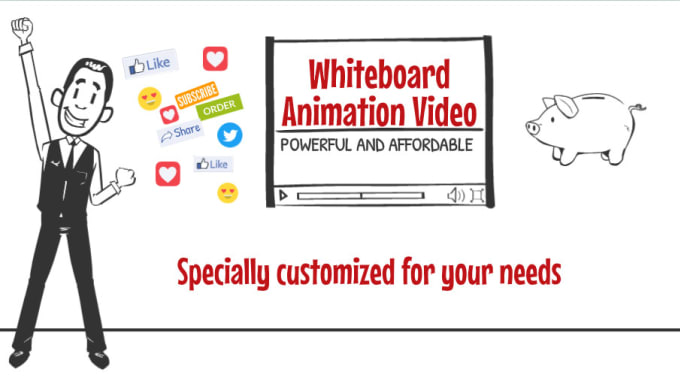 Gig Preview - Create a professional whiteboard video explainer animation