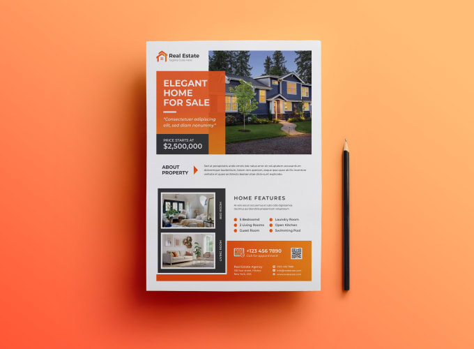 Gig Preview - Design a real estate flyer in 24 hours