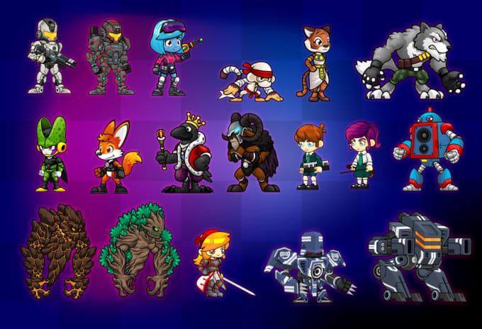 Gig Preview - Design you high quality game character sprites