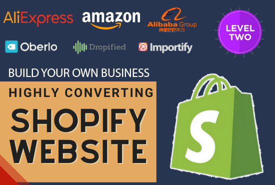 Gig Preview - Design and build a professional shopify dropshipping store or shopify website