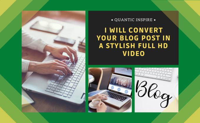 Gig Preview - Convert your blog post in a stylish full hd video