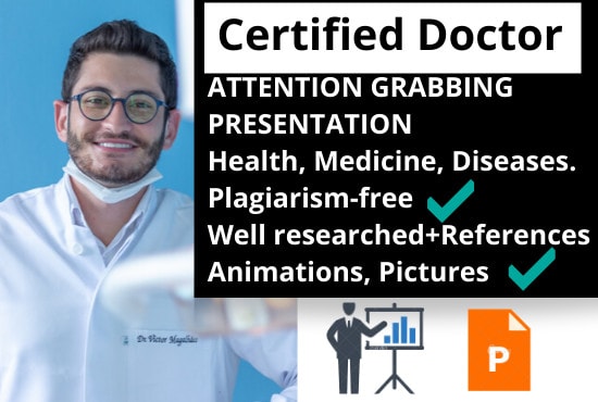 Gig Preview - Make powerpoint presentations on health and medical topics