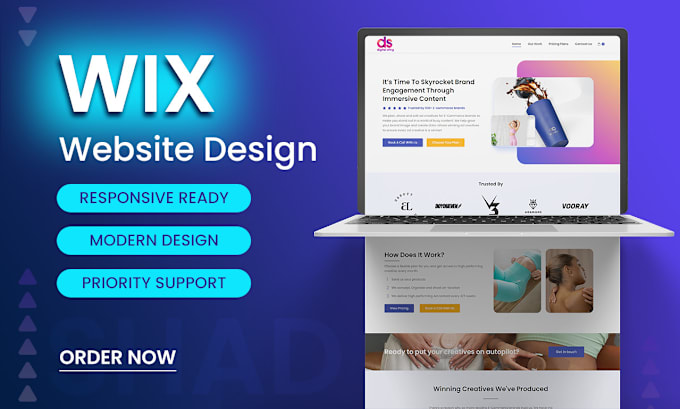 Gig Preview - Build responsive business wix website design in wix studio or redesign