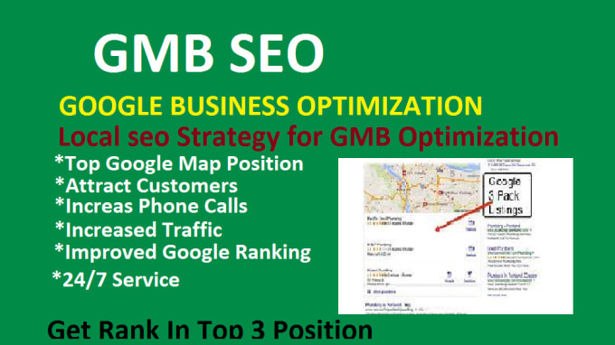 Gig Preview - Do optimize google my business page for local SEO gmb ranking