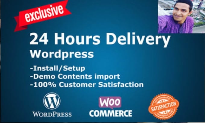 Gig Preview - Install wordpres, setup, import wordpress theme demo, import elementor template