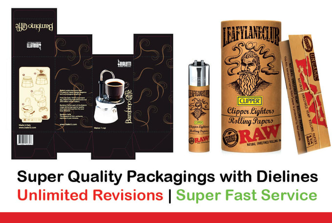 Gig Preview - Create product packaging design and box design