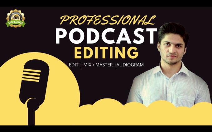 Gig Preview - Do professional podcast video editing in 24 hours