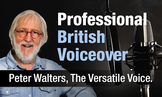 Gig Preview - Be your professional british english male voiceover