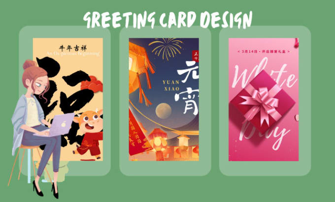 Gig Preview - Create chinese festival greeting poster