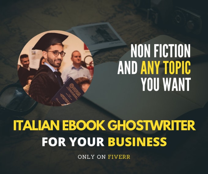 Gig Preview - Be your italian ebook ghostwriter non fiction of any topic