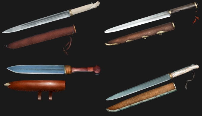 Gig Preview - Make high quality weapon concept art