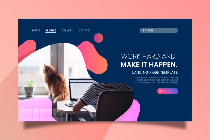 Gig Preview - Design a landing or homepage PSD