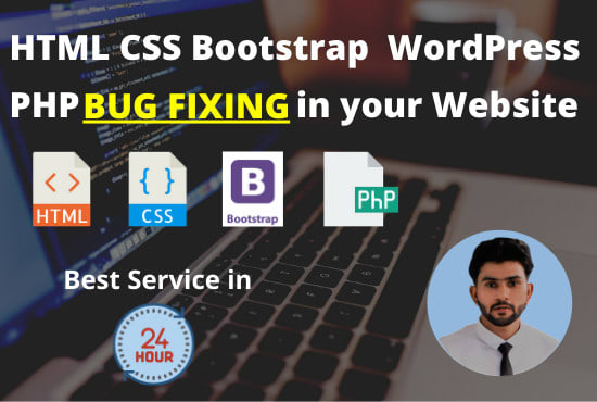 Gig Preview - Optimize and do bug fixing in html css, and bootstrap website