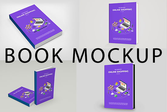 Gig Preview - Create 3d book cover mockup in 20 styles