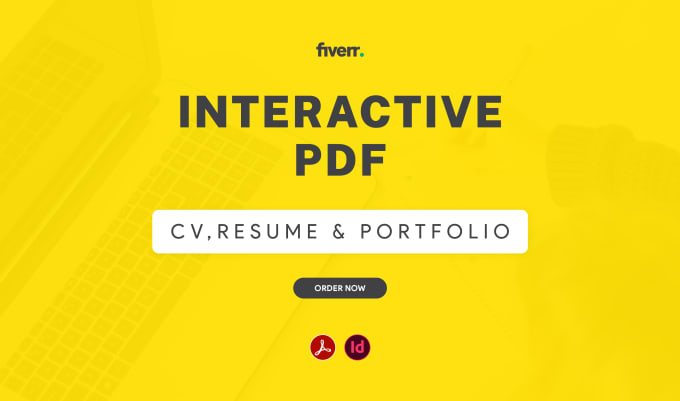 Gig Preview - Design an interactive resume, CV, and portfolio on PDF