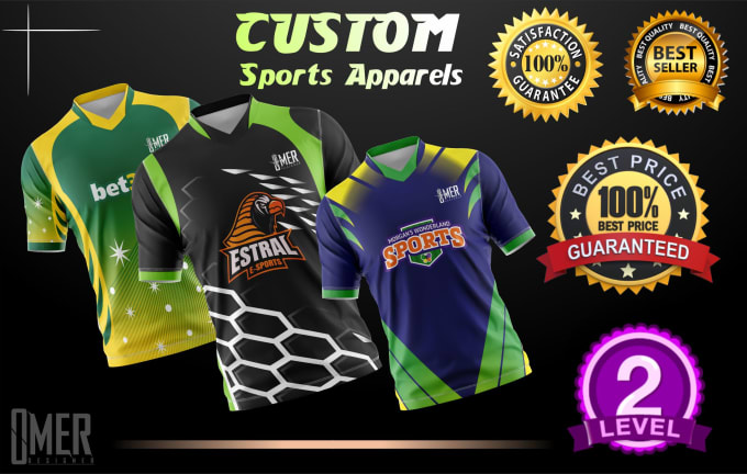 Gig Preview - Do customer jersey design or sublimation