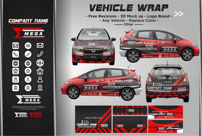 Gig Preview - Design wrap car or vehicle branding and cutting stickers