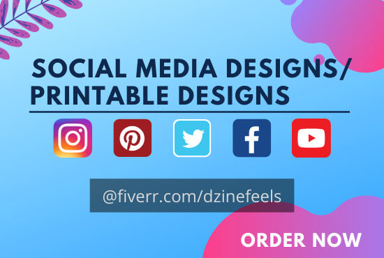 Gig Preview - Design attractive social media post or printable image